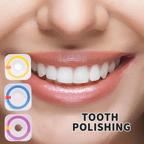 Landrain 3 Bände Zahn Schleifpapier Zahnzwischenräume, Zahnschleifpapier für Zwischenräume(4mm x 6m)