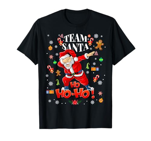Cool Santa Claus Dab Dancing Christmas Xmas Dabbing Maglietta
