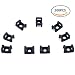URBEST 9mm Black Plastic Wire Buddle Holder Cable Tie Wrap Mount Saddle 200pcs