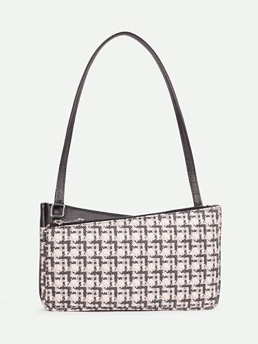 Image of ZOUK Kiya Small Shoulder Bag for Women - Dual-Sided Shoulder Bag with Criss-Cross Design| Handcrafted Purse with Dual Zipper Compartments & Water-Resistant Lining |