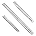 Set di 3 righelli di precisione in acciaio INOX, Inossidabile Righelli Metallo Bilancia a Doppia Faccia 15cm/20cm/30cm Righelli di Precisione Acciaio Inox per Ingegneria, Insegnamento, Ufficio