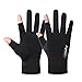 YHT Summer Thin Style Two Finger ice Silk Gloves for Men and Women, Sun Protection, Outdoor Sports, Cycling, Fishing, Express delivery, Half Finger delivery