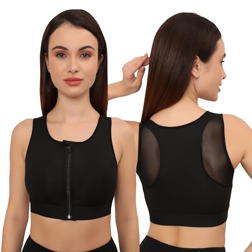 Glamoras women's wirefree full coverage sports bra medium impact...