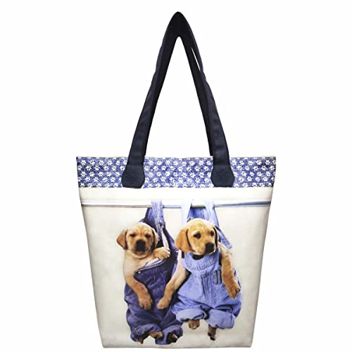Bolsa Com Chinelo Feminino Cachorrinhos Jeans Magicc Bolsa