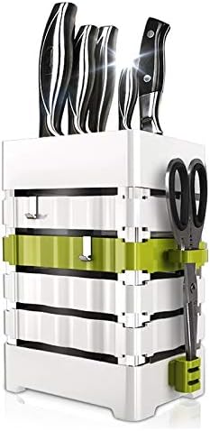 Kitchen Holder Block PP plastic Universal Scissors Stand Storage Rack Organizer White Utensil Accessories