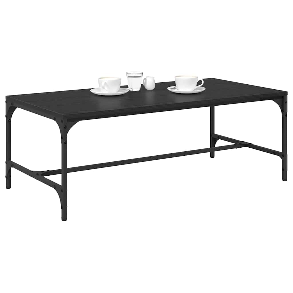 Table Basse Chêne Noir 100 x 50 x 35 cm Bois d'Ingénierie