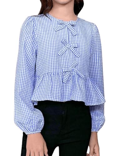 トップス eaphi CHECK ASYMMETRY BLOUSE MANGO Asymmetric Checked Blouse | endource