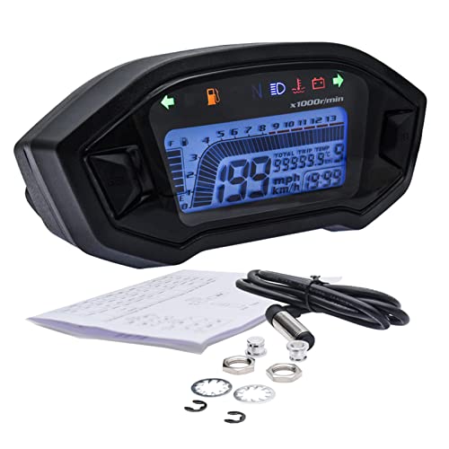 Digitaltacho für Motorräder von Geloo Multifunktionaler Tachometer