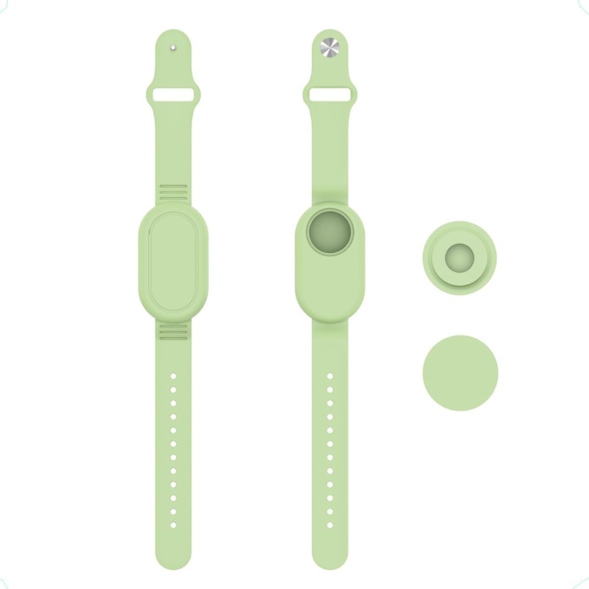 Pulseira para Smart Tag 2 Samsung Galaxy Localizador Silicone Á Prova D’Água Capa Infantil Idosos (VERDE-CLARO) 2 415YM+bwc1L. AC SL1200
