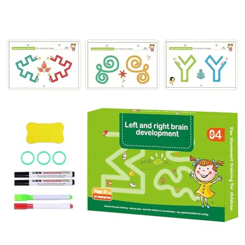 Générique Livre de coloriage - 8,46 x 5,91 x 1,97 in Dessin pour | Livre de traçage en carton dur, lde formation au contrôle du stylo pour, cahier d'exercices de traçage de lettres pour enf