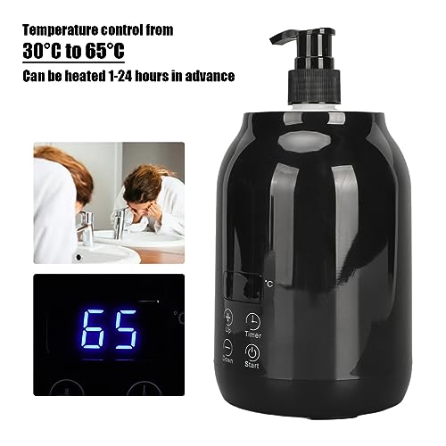 Gugxiom Massage Oil Warmer, LED Display Single Bottle Pro Massage Heater, Temperature Control Oil Warmer for Massage with 2 Oil Bottles, for Lotion Cream (US Plug) - Image 3