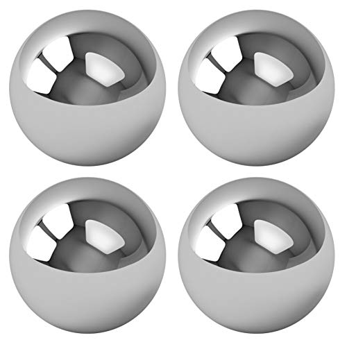 Milisten 2 Pairs Magnets Nipple Clamps Magnetic Nipple Ring Balls Labia Clips Labia Clamps Breast Clips Clip On Nipple Rings Body Jelwery Gifts (Silver)