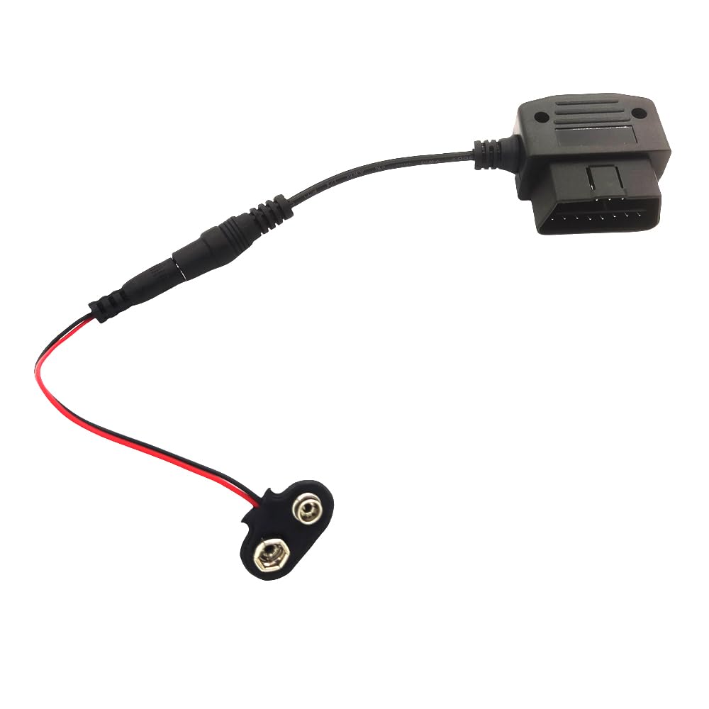 Generic 16 Pin OBD ll Connector Vehicle Memory Saver for Car Battery Replacement/Short Disconnect/Settings Storage, 9 Volt Battery Powered Reliable and Easy