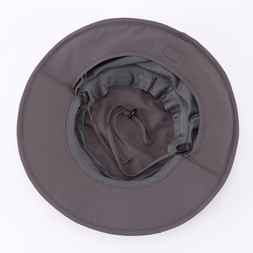Image of Home Prefer UPF50+ Kids Girls Boys Sun Hat Wide Brim Fishing Hat with Neck Flap Adventure Beach Safari Sun Protection Cap