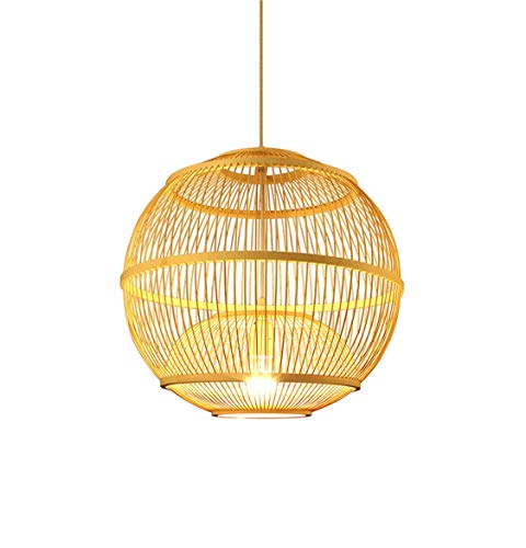 Lustre en bambou fait main en fer forgé pour villa et maison élégante