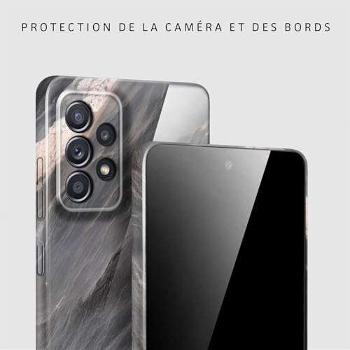 Coque marbre gris Samsung A52s 5G ONEFLOW Bliss rigide et scintillante - 2