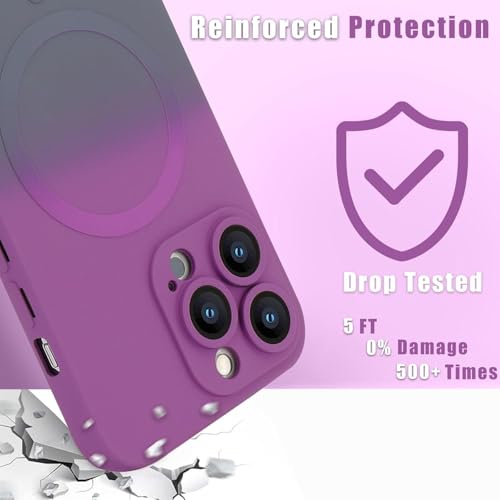 Coque iPhone 15 Pro Max MagSafe antichoc dégradé avec protection objectif