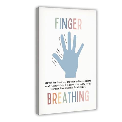 BMtyDG 5 Finger Tracking Breathing Exercises, Hand Breathing Grounding Techniques,