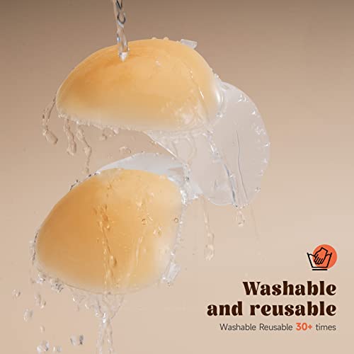 Juntos Invisible Lifting Adhesive Bra For Women Strapless Sticky Push Up Silicone Nipple Cover Reusable Boobytape For Breast Skin Color #TOP4