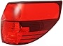 Evan-Fischer Tail Light Lens and Housing Compatible with 2004-2005 Toyota Sienna Outer Passenger Side