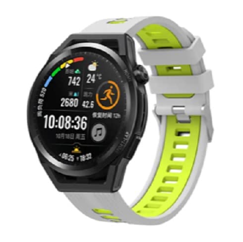 Image of Colorcase Smart Watch Strap Silicon Dual Tone Compatible with Syska Stellar SW280 Smart Watch - Dual Tone Band