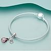 Doyafer Pendentif à breloque coccinelle en argent sterling 925 compatible avec les bracelets pour femmes, cadeaux de vacances en famille #3
