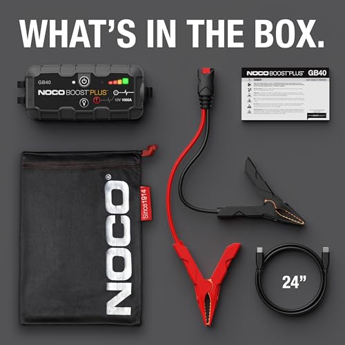 NOCO Boost GB40: 1000A UltraSafe Jump Starter Power Pack – 12V Car Battery Booster, Portable Power Bank & Jump Leads - For 6.0L Petrol and 3.0L Diesel Engines - Image 6