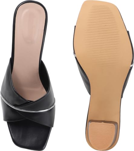Image of Nowry Women's Chunky Block Heels | Women Comfortable Heel Fashion Sandals for Everyday, Party, Office, Wear