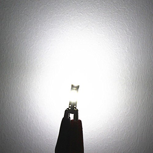 4 Bombillas LED T5 para interior de vehículo, luz blanca miniatura 3