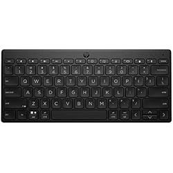 Teclado Hp Gk100 HP 350 - Teclado inalámbrico compacto Multidispositivo (Bluetooth 5.2, Windows, macOS, iPadOS, Chrome OS, Android, iOS ) Qwerty Español, Color Negro
