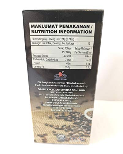 1 Box Gano Excel Ganocafe 3 In 1 Coffee With Ganoderma (Free Express Shipping) #TOP2