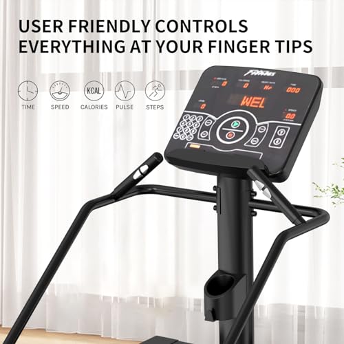 Image of Stair Machine, Commercial Grade Stepmill Machine, Stair Stepper with LCD Screen, Cardio and Lower Body Workouts, 450LBS, 15-164 Steps /Minute