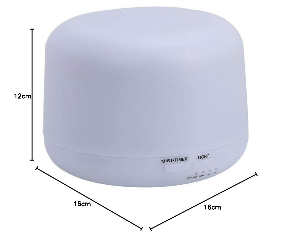 TEMPO DI SALDI Diffusore Aromi Da 500 ML Con Illuminazione Led 7 Colori E Timer Umidificatore