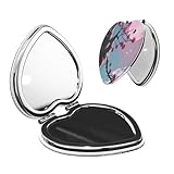 Cadeau idéal : ce miroir de poche en forme de cœur est un cadeau pratique et charmant adapté pour les amateurs de maquillage, ce qui le rend parfait pour la Saint-Valentin, Noël, les anniversaires de mariage et d'autres occasions spéciales.