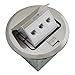 Orbit FLBPU-L-R-SS Electric Floor Box, Pop-Up Cover RJ45 Ports - 4" Round - Stainless Steel