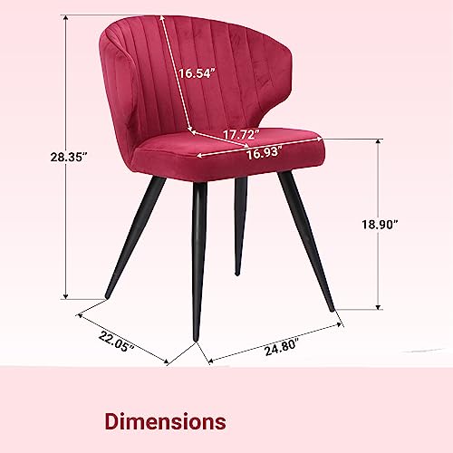 Image of Finch Fox Shree Faux Leather Living Room Dining Chair in Black Color with Black Powder Coated Metal Legs