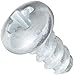 Steel Thread Rolling Screw for Plastic, Zinc Plated, Pan Head, Phillips Drive, #4-20 Thread Size, 1/4" Length (Pack of 100)