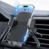 Brencco Porta Cellulare Auto Bocchette Aria Regolabile a 360 Gradi Supporto Telefono Auto Gancio Metallico & Doppio Piede Portacellulare Auto Universale Smartphone 4.0"-7.0"