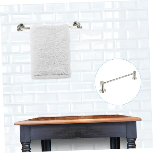 Barre porte-serviettes acier inoxydable rétractable ajustable sans percer