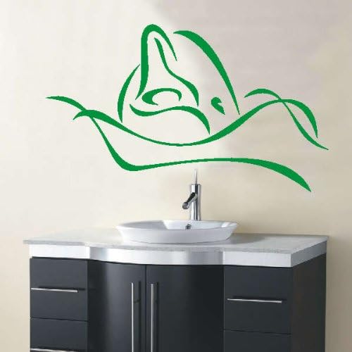Indigos 4051095772064 Childrens Wall Stickers - D243 Beautiful Dolphin Tribal, Vinyl, Green, 96 x 56 x 1 cm - Image 3