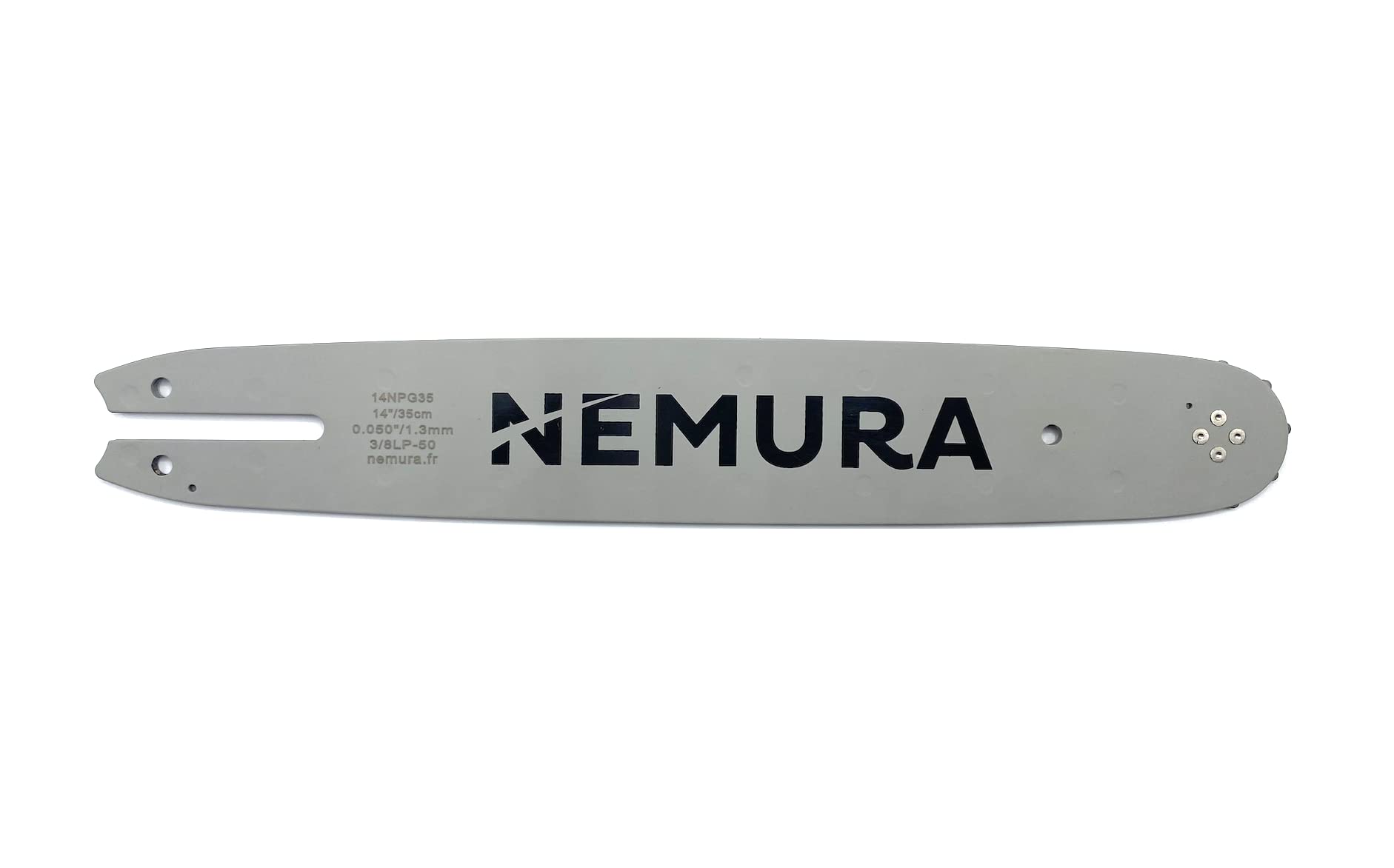 Nemura - Guía de cadena para motosierra (corte de 35 cm, medidor de 1,3 mm, no 3/8 "LP – Piezas desmontables para jardín, montaje de cadena de 50 eslabones de entrenadores