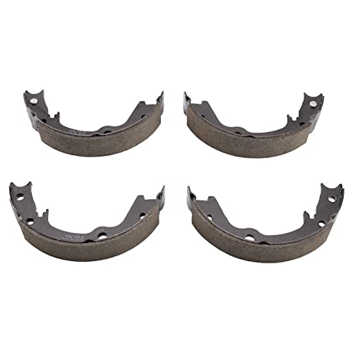 Image of TRQ Rear Brake Pad and Rotor Set Ceramic Parking Brake Shoe Compatible with 2012-2013 Hyundai Veloster