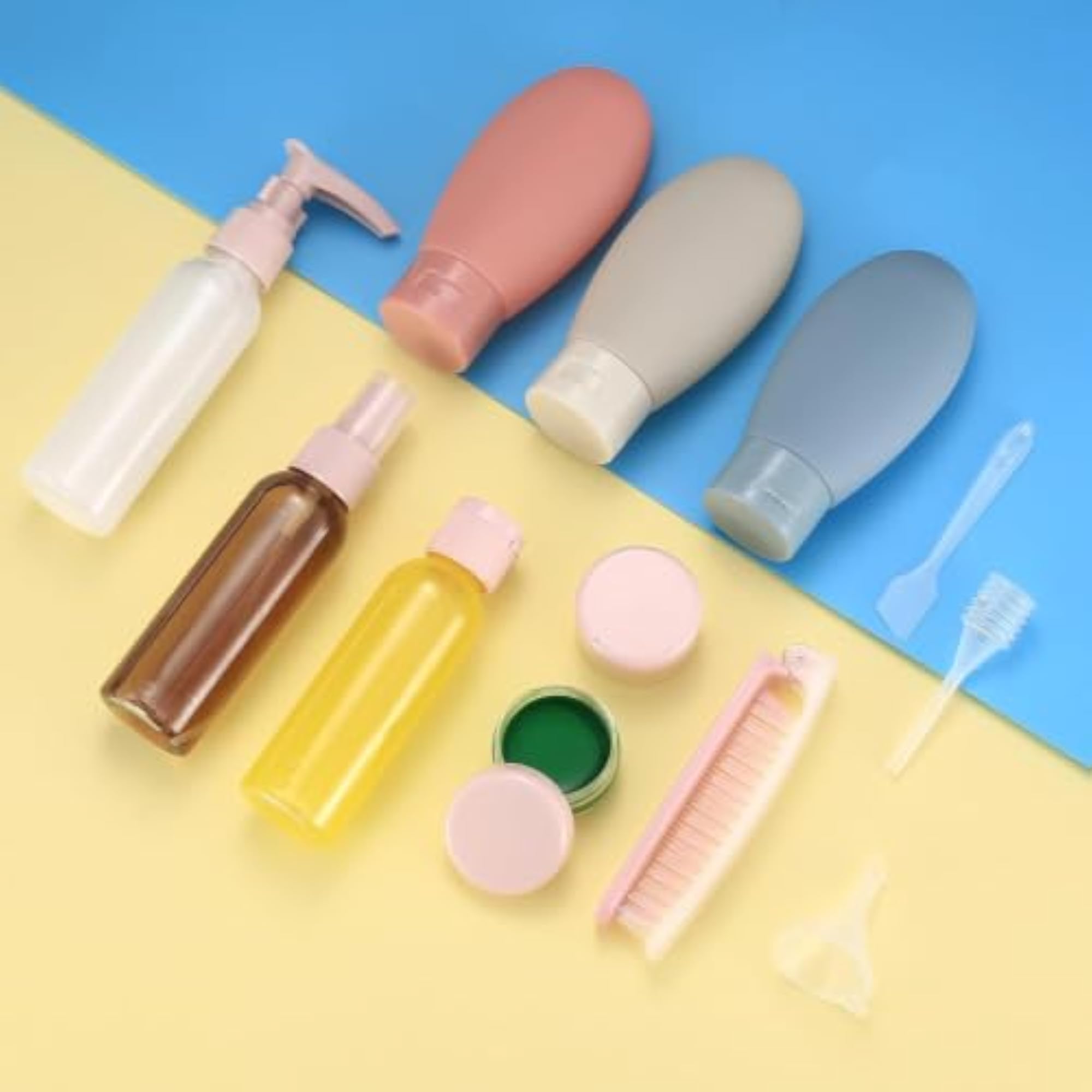 11-in-1 Travel Bottles Kit, Leak-Proof Silicone Containers