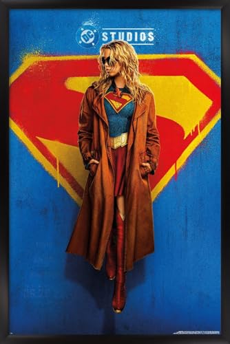 Trends International DC Studios Supergirl (2026) - Whatever Teaser One Sheet Wall Poster, 22.4L x 14.7W, Black Framed Version