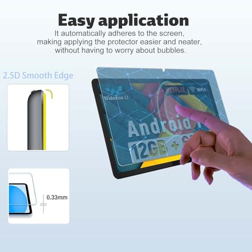 Protector de Pantalla Jeazans 10.1" 2-Pack Vidrio Templado miniatura 5