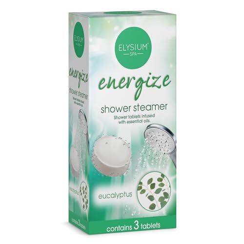 Elysium Spa Shower Steamers Infused with Essential Oils Eucalyptus (3 Pack)