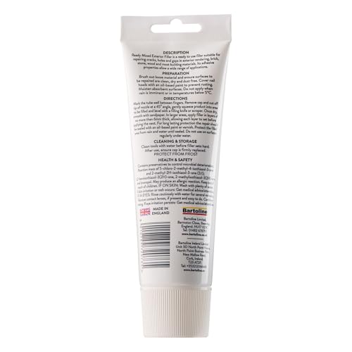Bartoline Ready Mixed Exterior Filler Tube 330g - Weather-Resistant, No Shrinkage, Easy Application - Ideal for Outdoor Repairs - Image 2