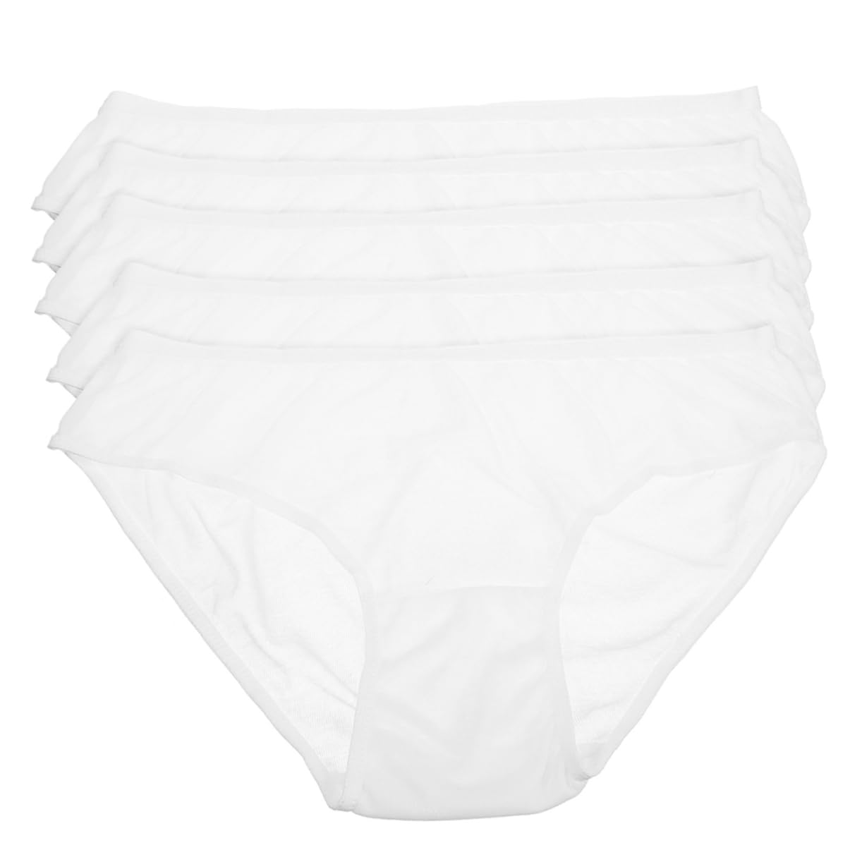 WOFASHPURET 2sets Knitted Fabric Comfortable Disposable Underwear for Travel Breathable Briefs for Male 5pcs*2