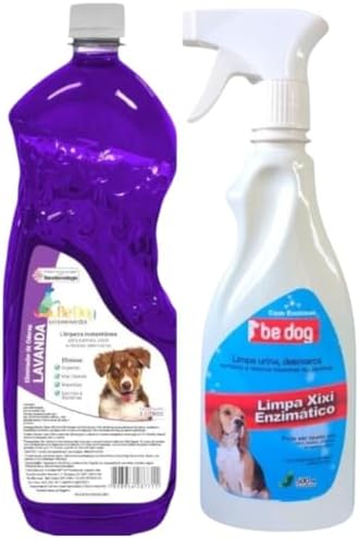 Kit 1 Limpa Xixi Enzimático Cachorro 500ml + 1 Desinfetante Neutr...