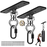 BeneLabel 2 rodamientos para colgar columpios, soporte de viga de pared con mosquetón para cuerda de yoga/aro aéreo de